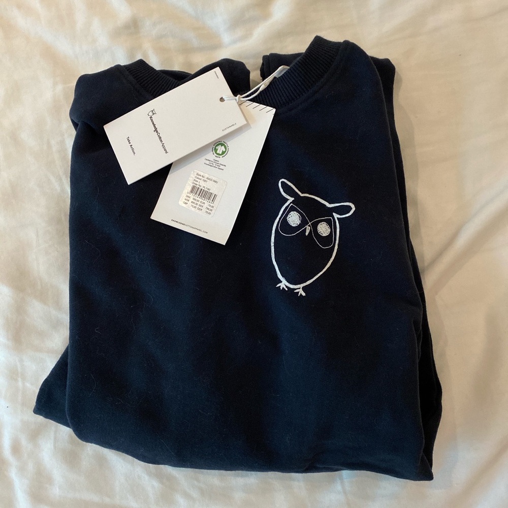 Navy Knowledge Cotton Apparel Crewneck BNWT